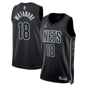 Dres Brooklyn Nets Yuta Watanabe 18 Jordan 2022-23 Statement Edition Crno Swingman